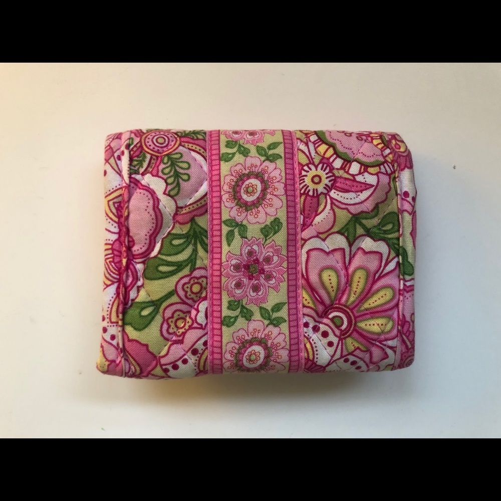 Vera Bradley Pink Petal Trifold Wallet - Picture 2 of 5